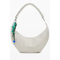 Borsa a mano da donna in poliuretano beige