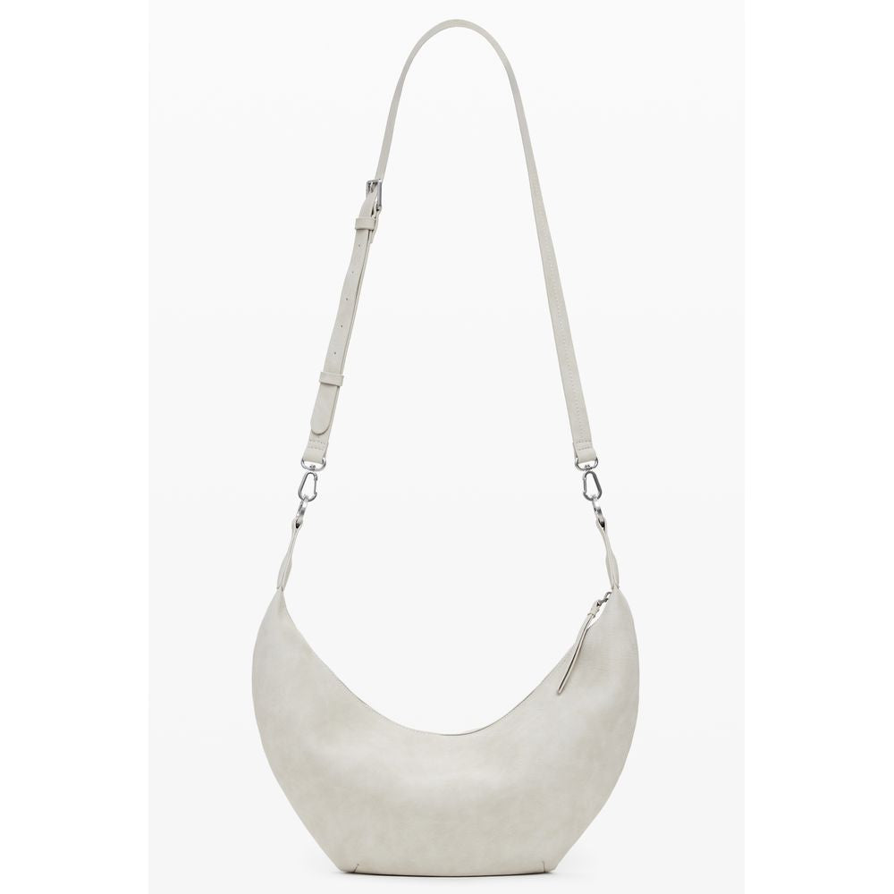 Borsa a mano da donna in poliuretano beige