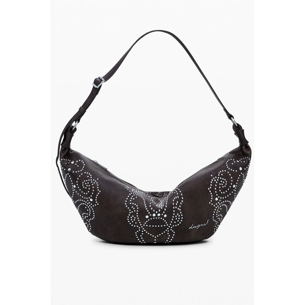Damenhandtasche aus braunem Polyethylen