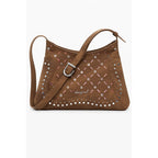 Brown Polyurethane Women's Backpack