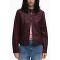 Red Polyester Women's Jacket