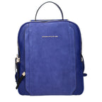Blauer Lederrucksack