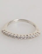 Sterling Silber 925 Band Pave Zirkonia Eternity Ring
