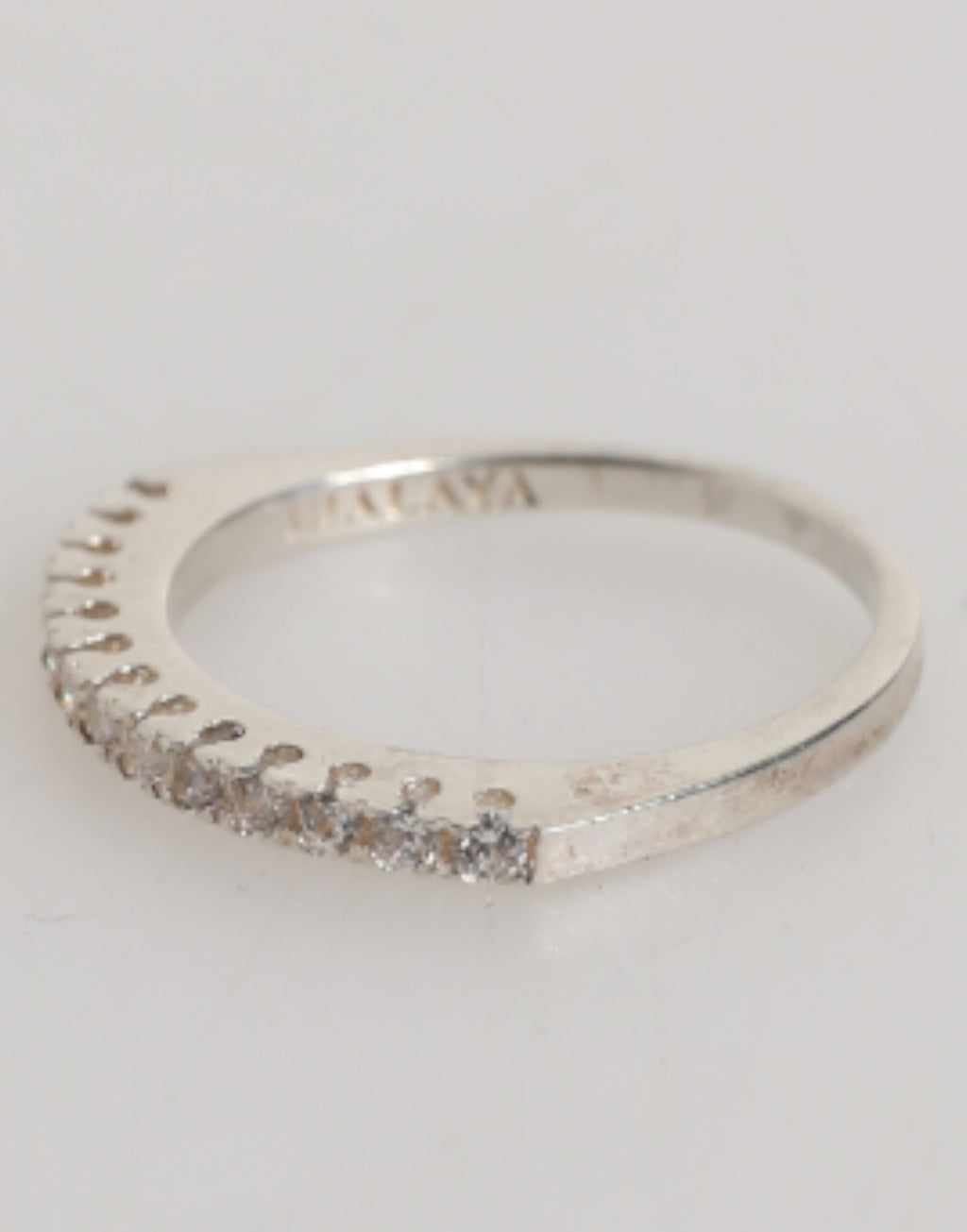 Sterling Silber 925 Band Pave Zirkonia Eternity Ring