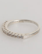Sterling Silber 925 Band Pave Zirkonia Eternity Ring