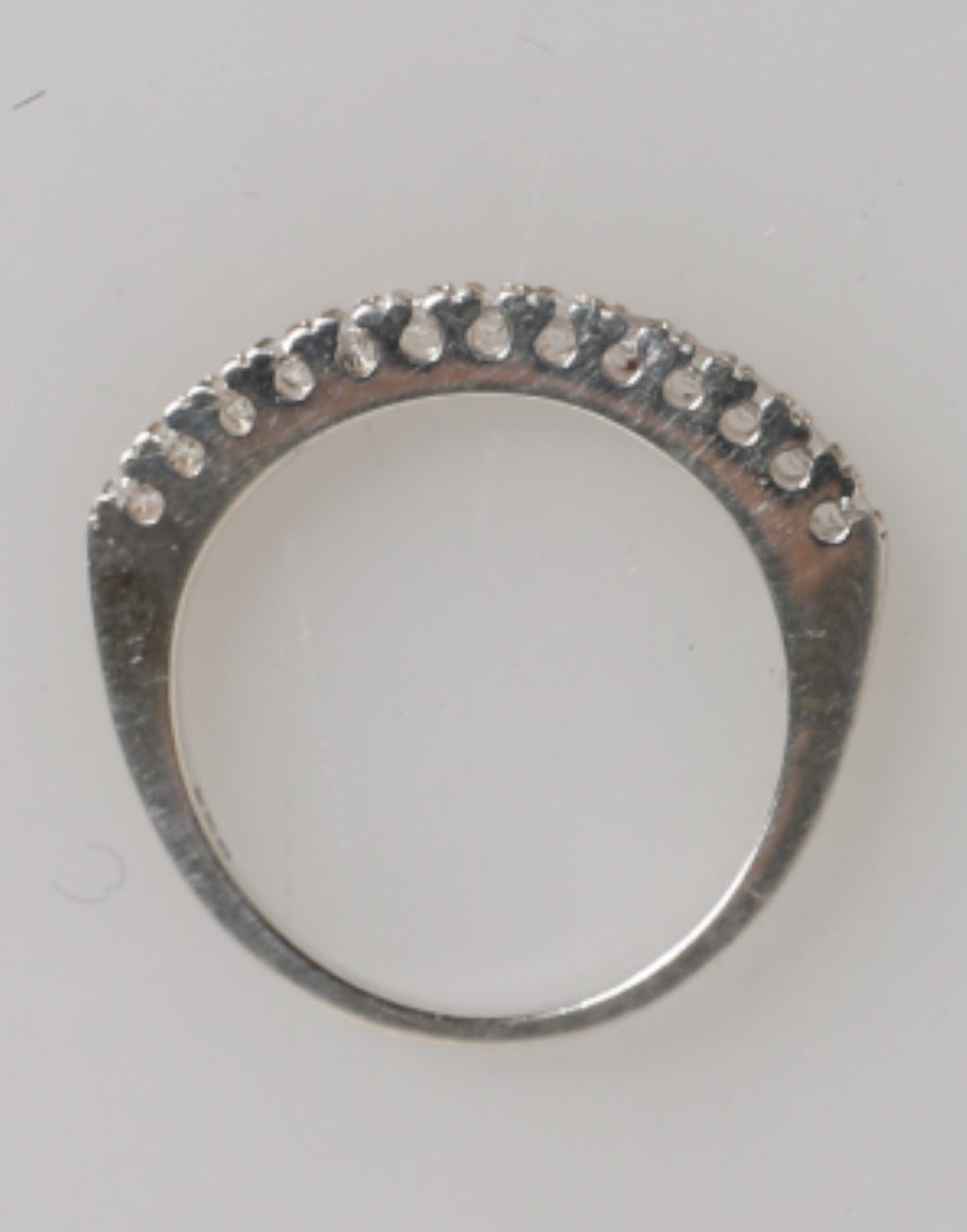 Sterling Silber 925 Band Pave Zirkonia Eternity Ring