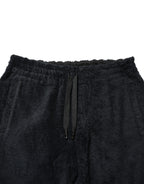 Schwarze Baumwoll-Logo Herren Jogginghose Trainingshose Hose