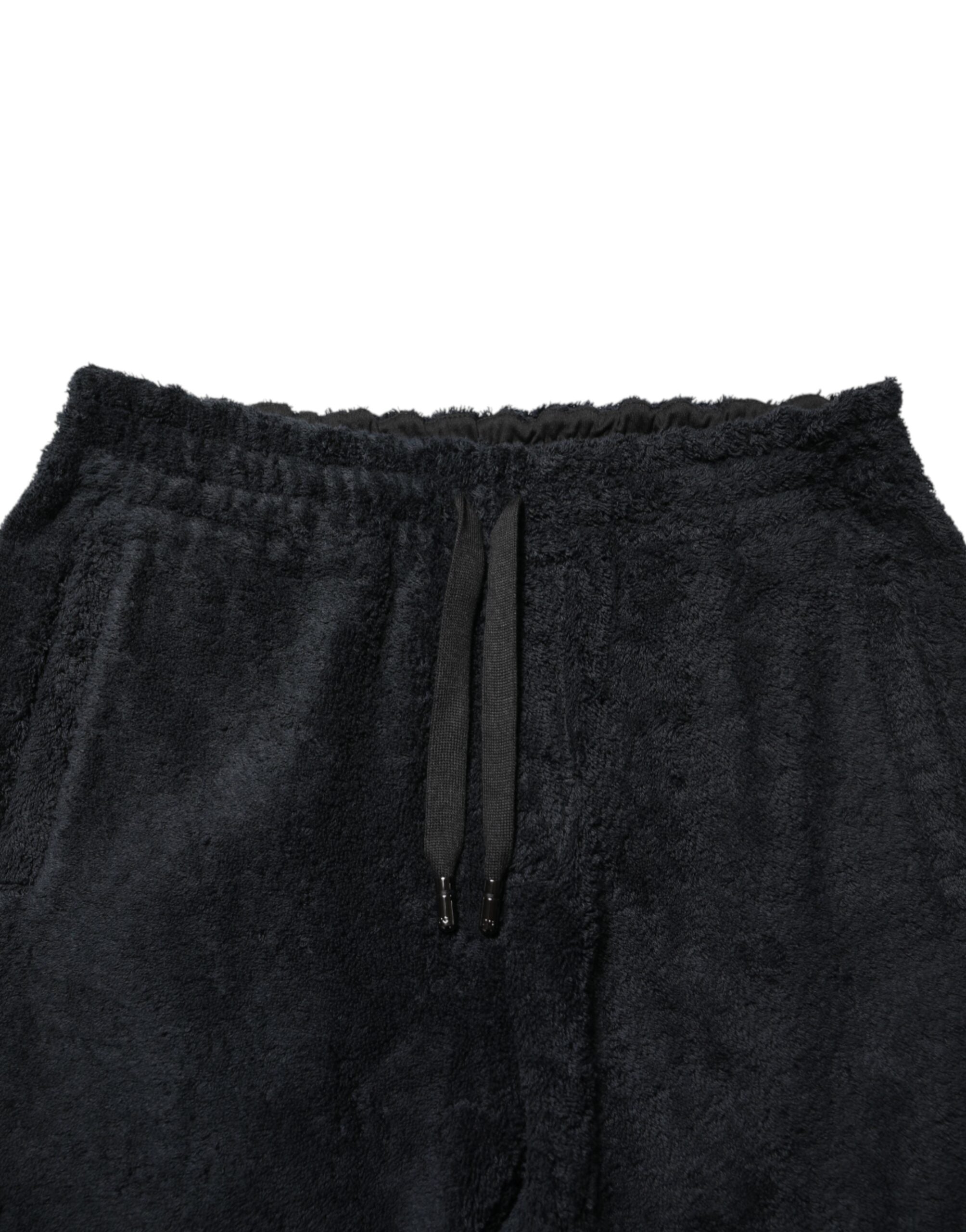 Schwarze Baumwoll-Logo Herren Jogginghose Trainingshose Hose