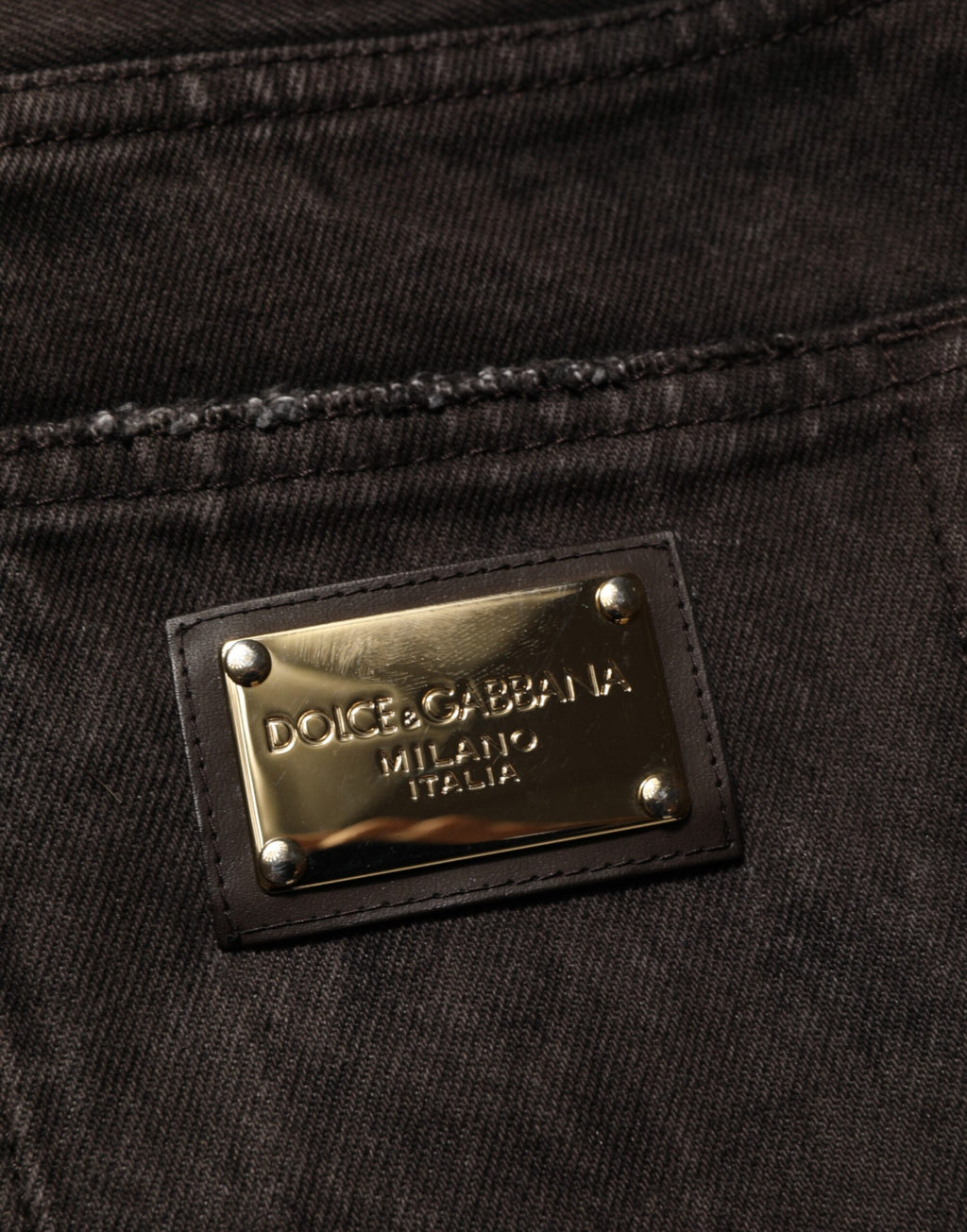 Black Cotton Tattered Denim Men's Bermuda Shorts
