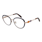 Blaue Metallbrille