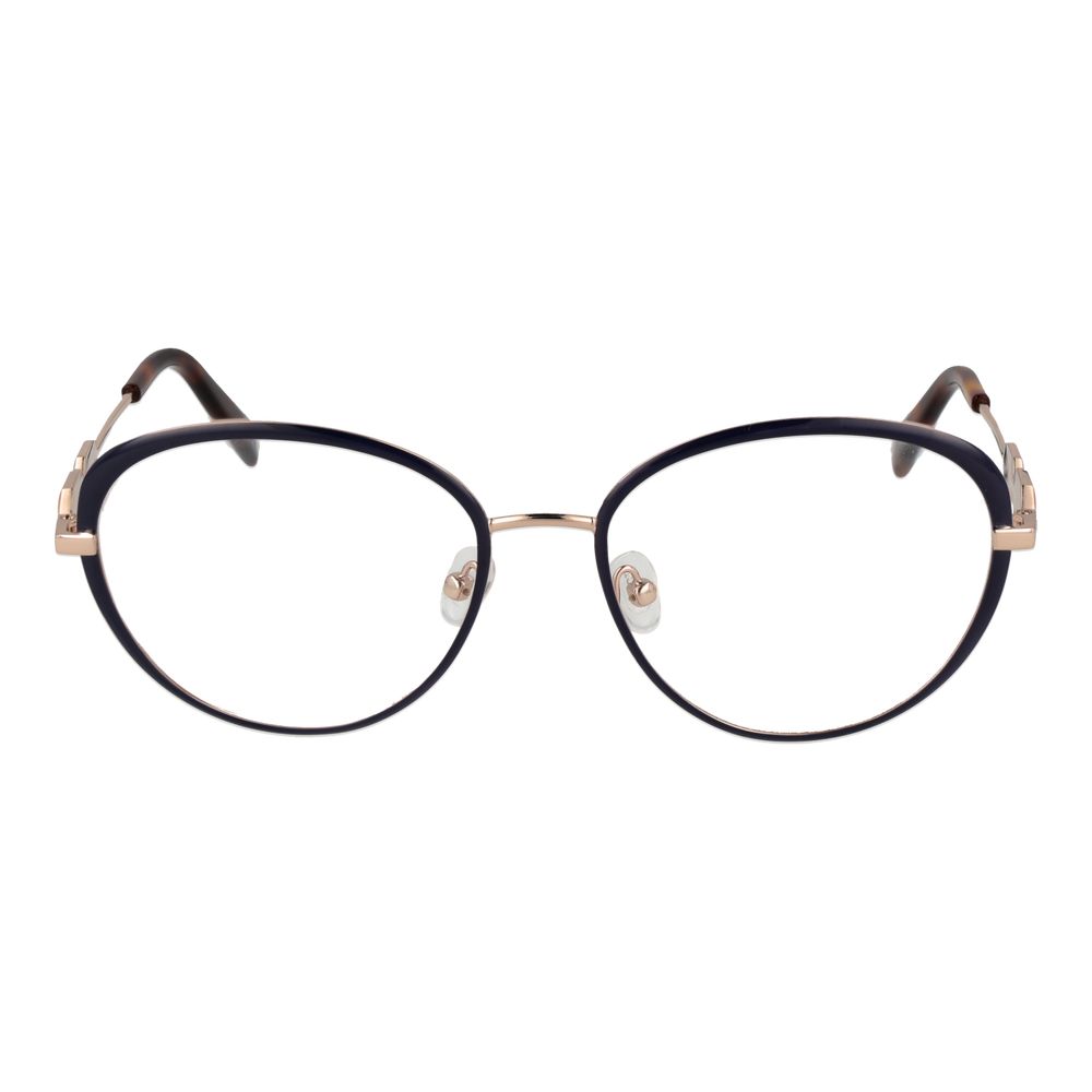 Blaue Metallbrille