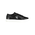 Sneakers da uomo in poliestere nero
