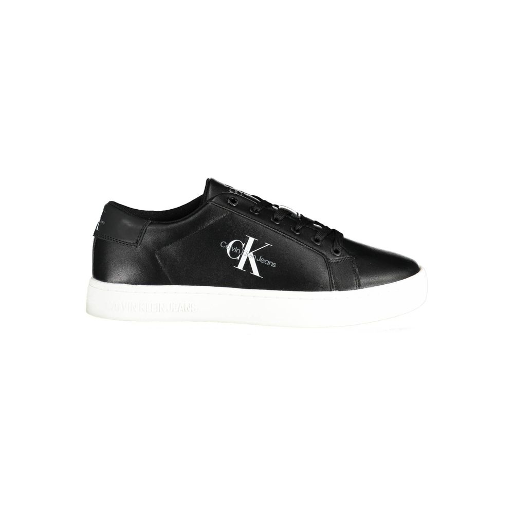 Sneakers da uomo in poliestere nero