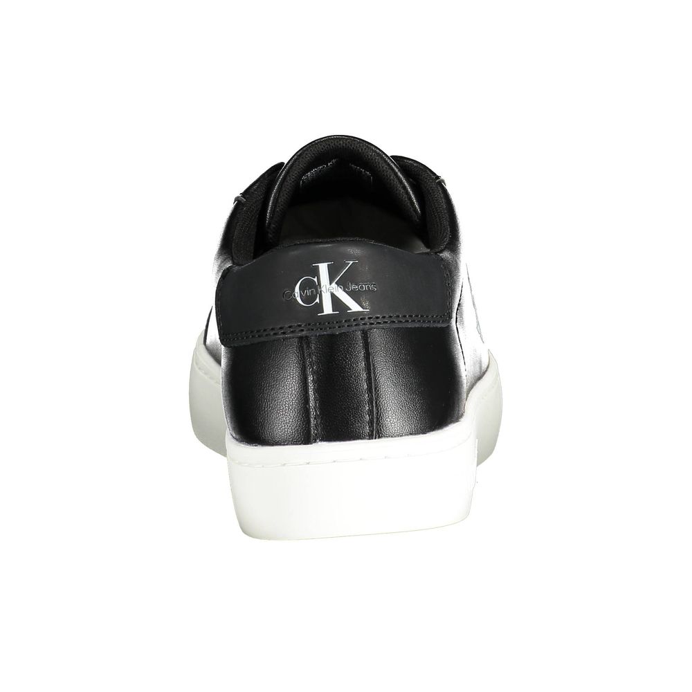 Sneakers da uomo in poliestere nero