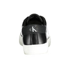 Sneakers da uomo in poliestere nero