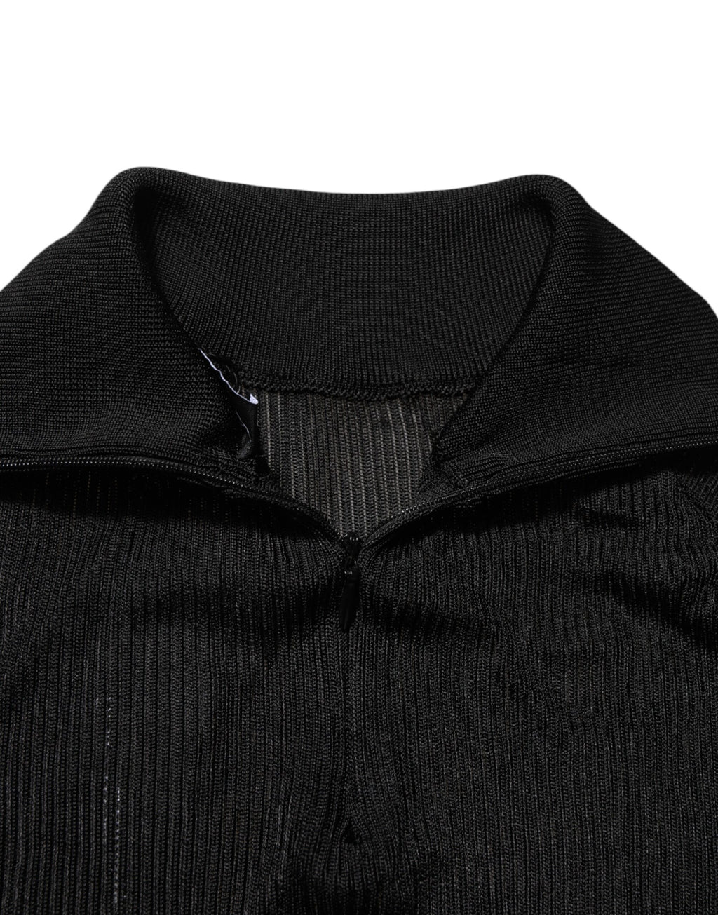 Schwarzer Rollkragenpullover aus Viskose