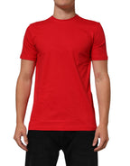Rotes Goodluck 2023 Baumwoll-T-Shirt mit Rundhalsausschnitt