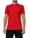 Rotes Goodluck 2023 Baumwoll-T-Shirt mit Rundhalsausschnitt