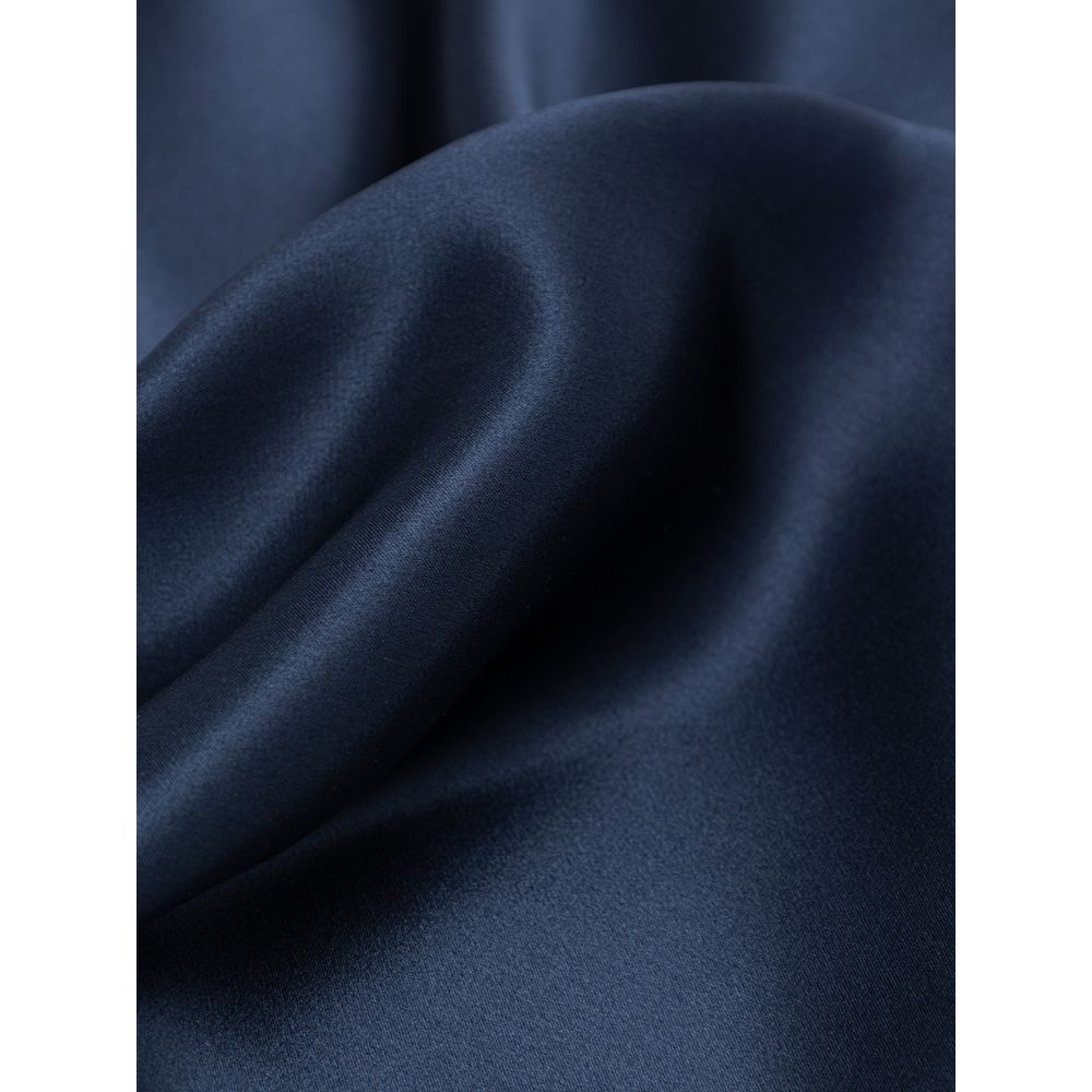 Fazzoletto da taschino in seta blu