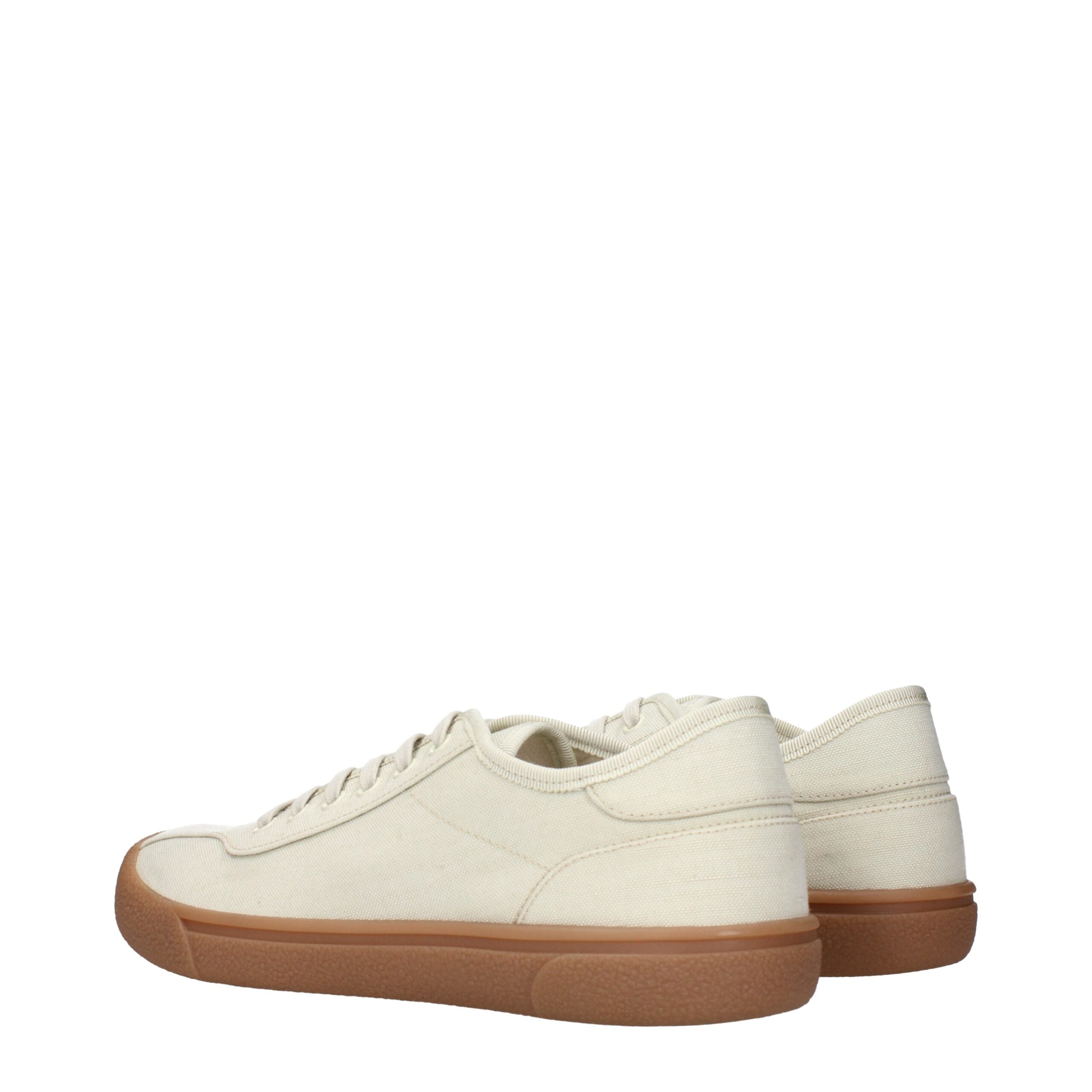 Beige Stoff-Sneaker