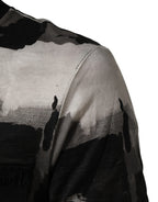 Herren-T-Shirt mit kurzen Ärmeln und mehrfarbigem Tarnmuster