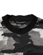 Herren-T-Shirt mit kurzen Ärmeln und mehrfarbigem Tarnmuster