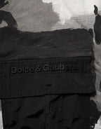 Herren-T-Shirt mit kurzen Ärmeln und mehrfarbigem Tarnmuster