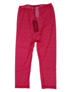 Fuchsia Logo Lace Tight Midi Trousers Underwear