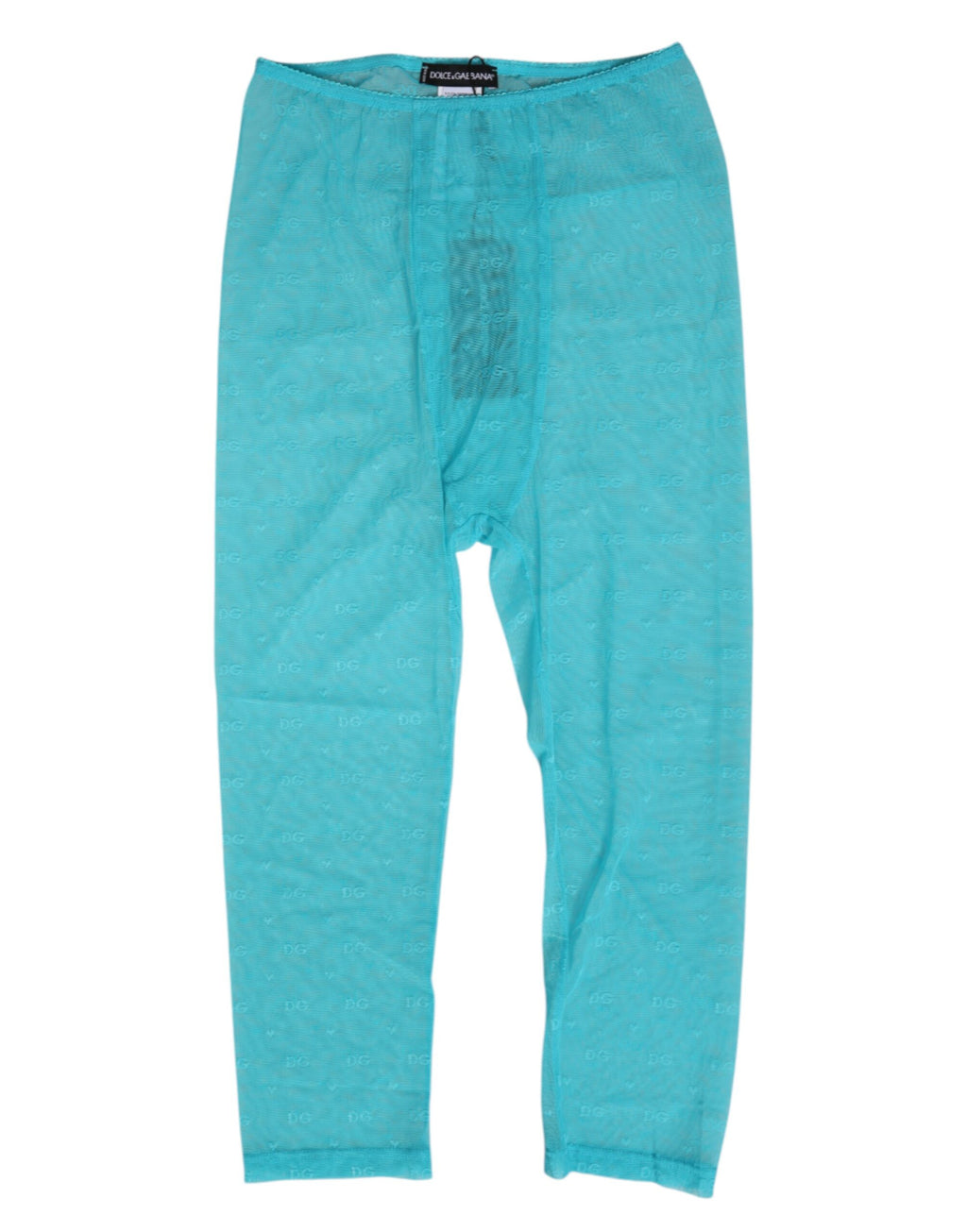 Hellblau Logo-Spitze Eng Midi Hose Unterwäsche