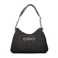 Black Polyester Women's Handbag