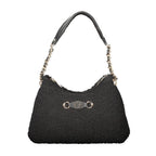 Black Polyester Women's Handbag