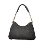 Black Polyester Women's Handbag