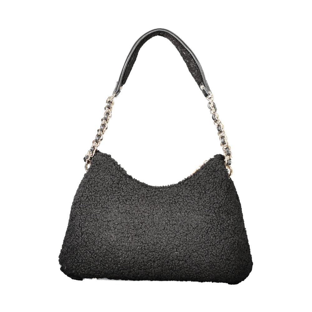 Black Polyester Women's Handbag
