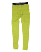 Neon-Grün Nylon Logo Schnürung Leggings Hose Unterwäsche