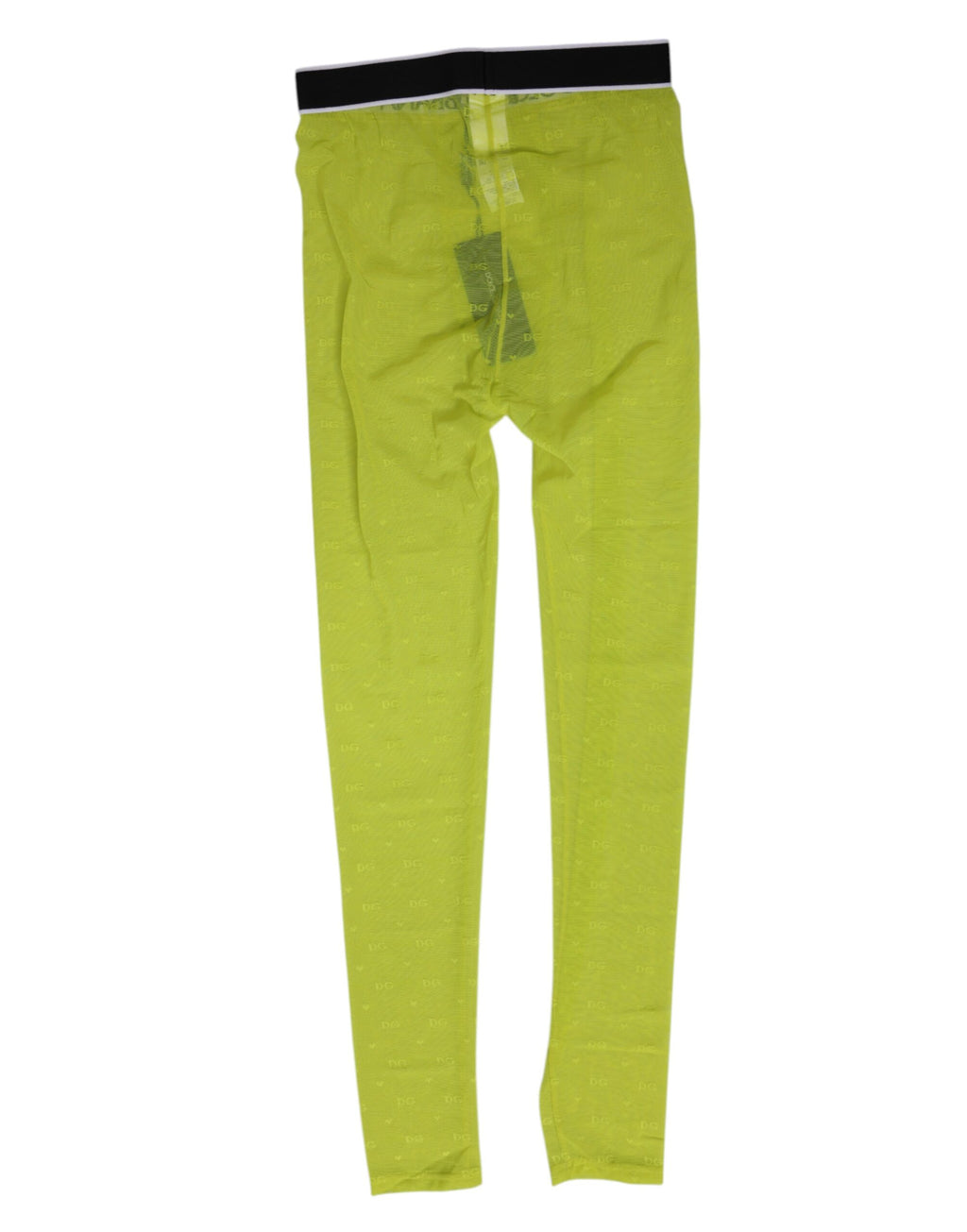 Neon-Grün Nylon Logo Schnürung Leggings Hose Unterwäsche