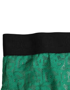 Green DG Logo Lace High Brief Panty Unterwäsche
