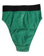 Green DG Logo Lace High Brief Panty Unterwäsche
