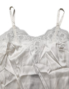 Off White Floral Lace Tank Lingerie Top Underwear