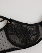 Reggiseno Balconette Con Ferretto Floreale Nero Intimo