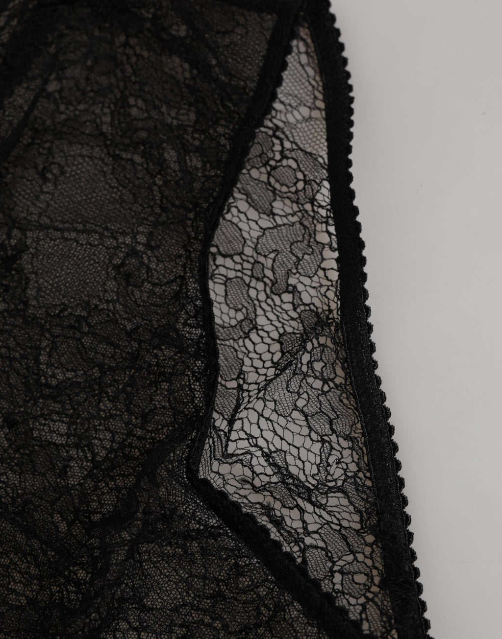 Schwarze High Waist Panty aus elastischem Nylon