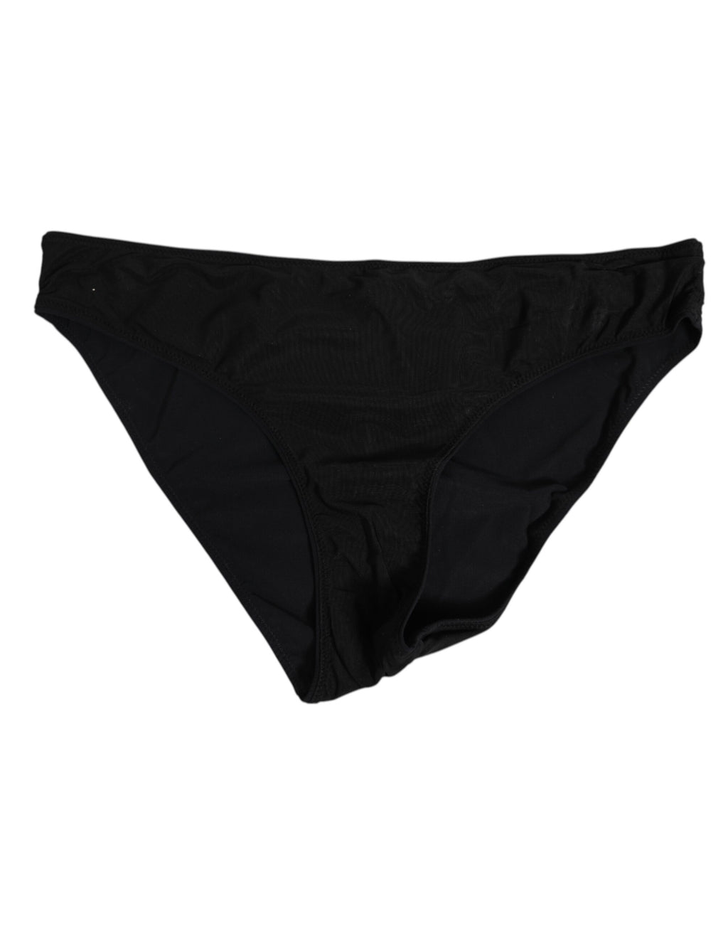 Mutandine Nere Elasticizzate in Nylon da Donna