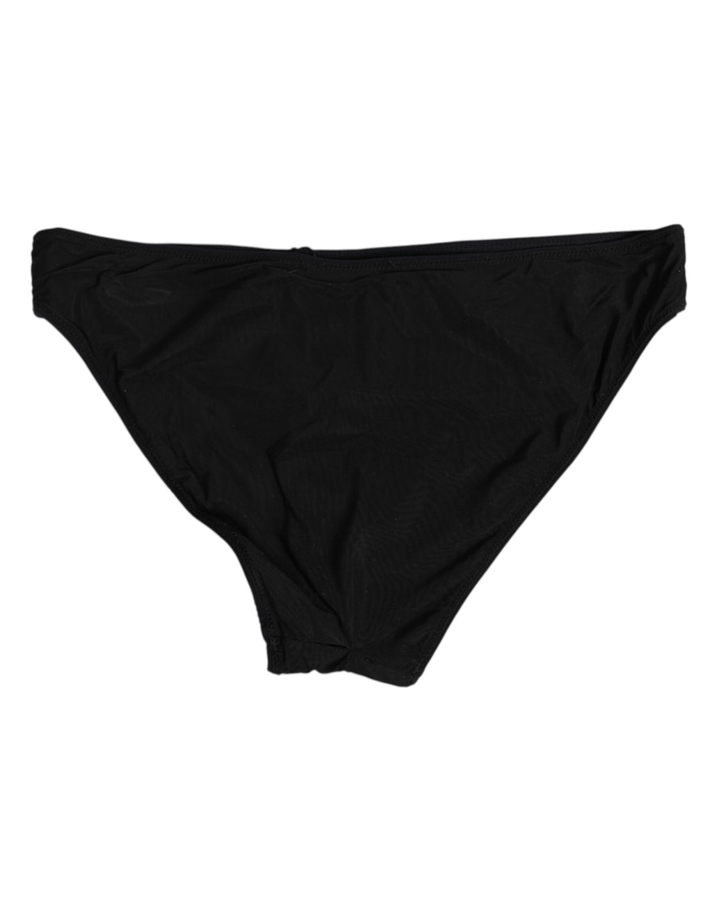 Mutandine Nere Elasticizzate in Nylon da Donna