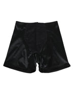Black Silk Stretch Slip Cycling Women Underwear