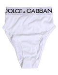 White Cotton Stretch High Waist Panty Underwear