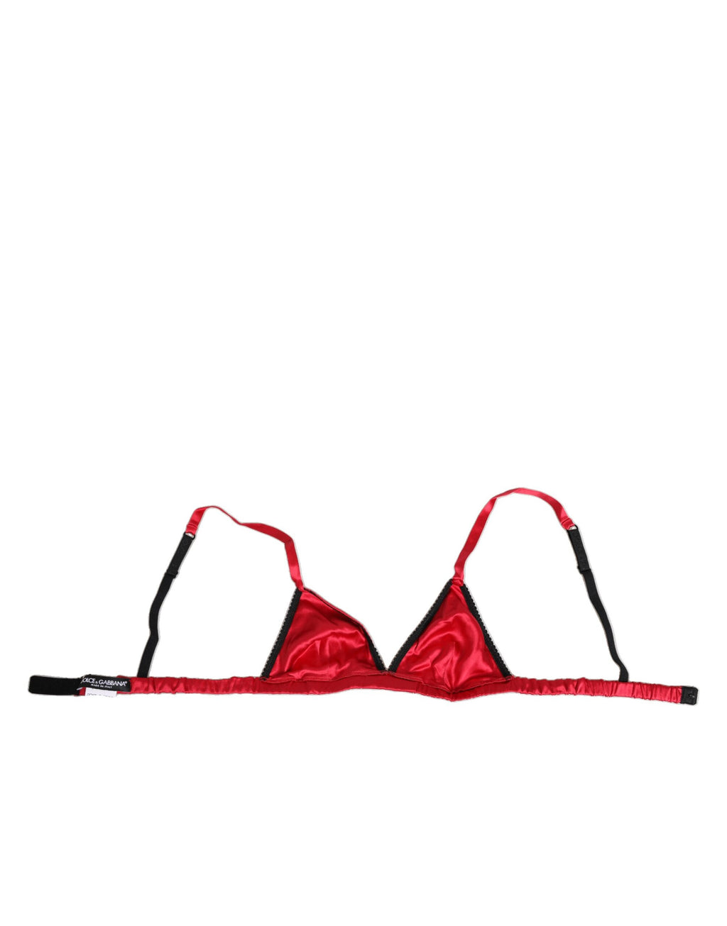 Roter Satin-BH mit weichen Triangel-Körbchen, Unterwäsche
