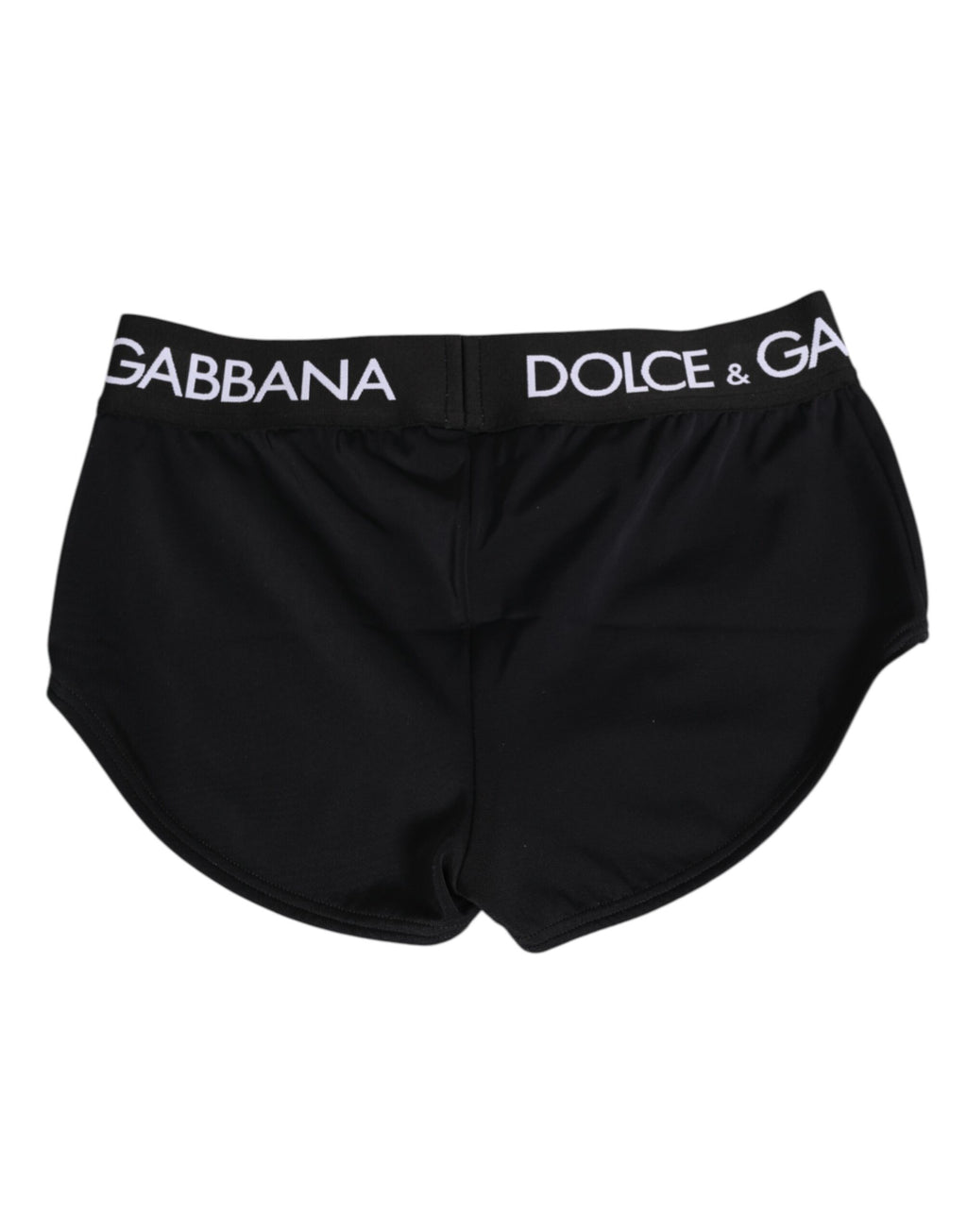 Schwarze Nylon Unterhosen mit Logo-Bund