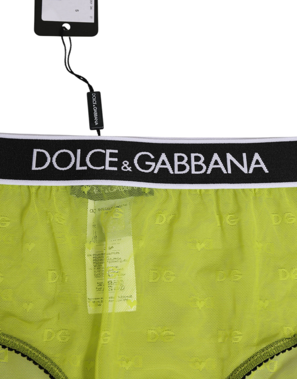 Grüner Nylon-Slip mit Logobund