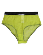 Grüner Nylon-Slip mit Logobund
