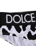 White Leopard Nylon High Waist Panty Underwear