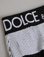 Black White Sequin High Waist Panty Underwear